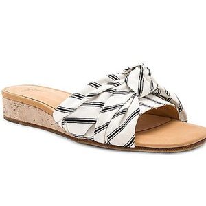Joie Fabrizia Stripe Wedge Sandals